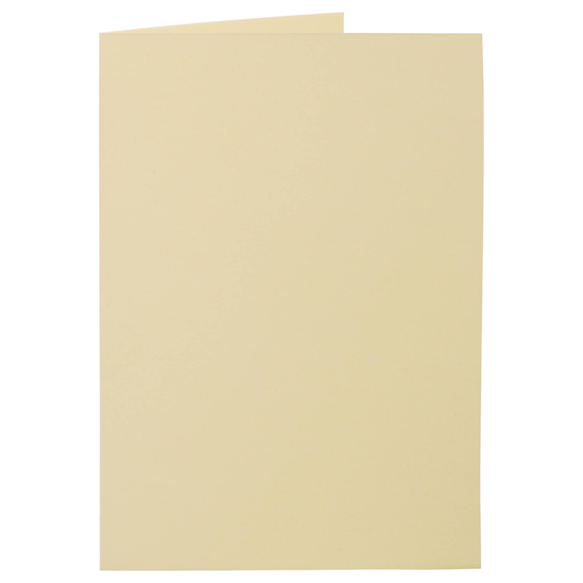 JAM Paper A7 Strathmore Ivory Wove Fold Over Cards